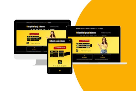 Hero section strony WAR Leszno – baner z hasłem i CTA